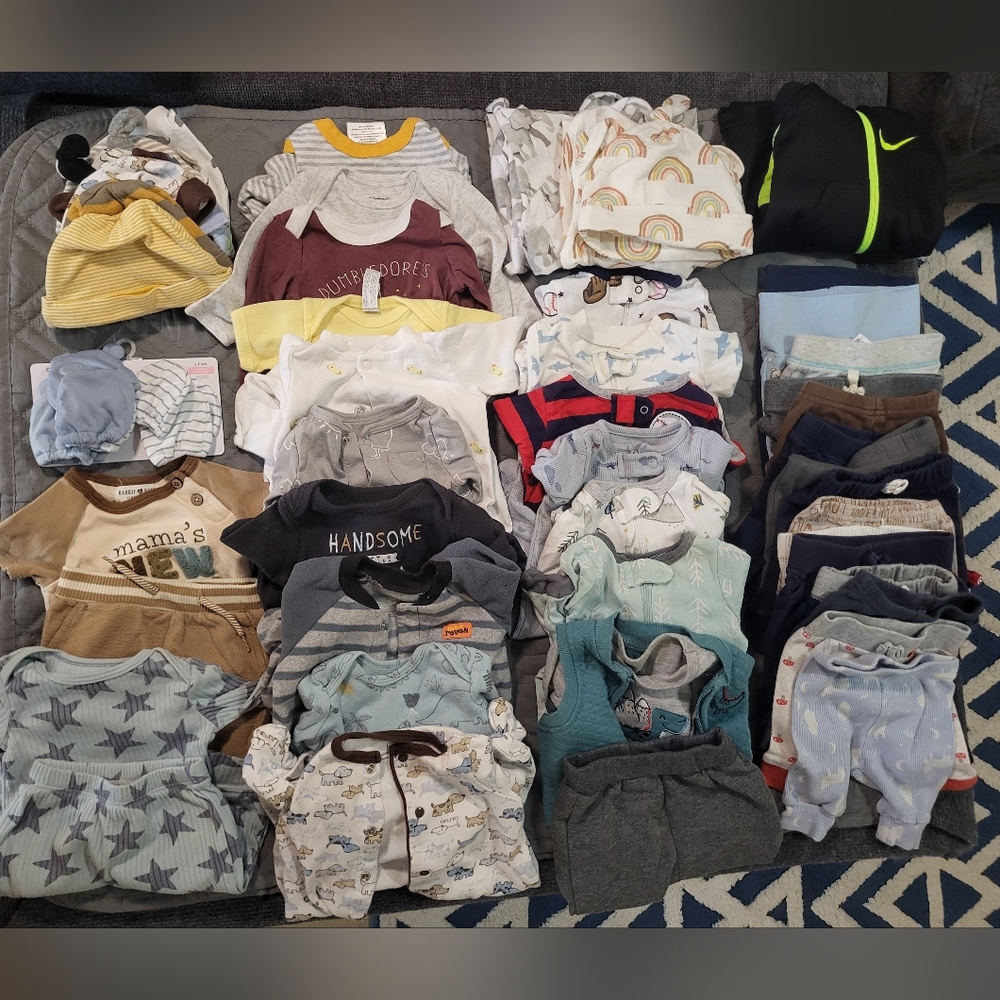 Assorted NEWBORN Baby BOY Clothing Bundle